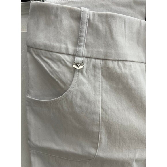 Callaway women's flex fabric white golf pull on shorts with pockets - Picture 5 of 7